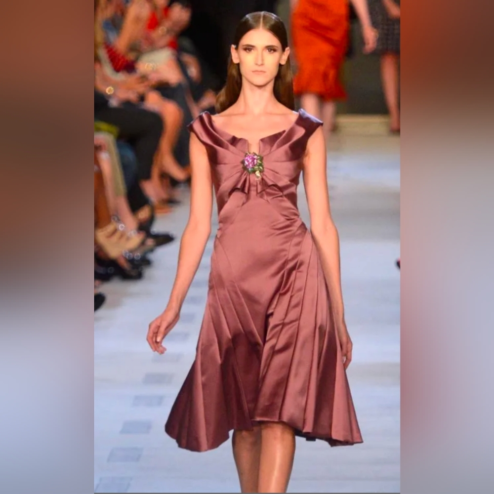 Zac Posen 2013 Spring Cocktail Dress Purple size 6